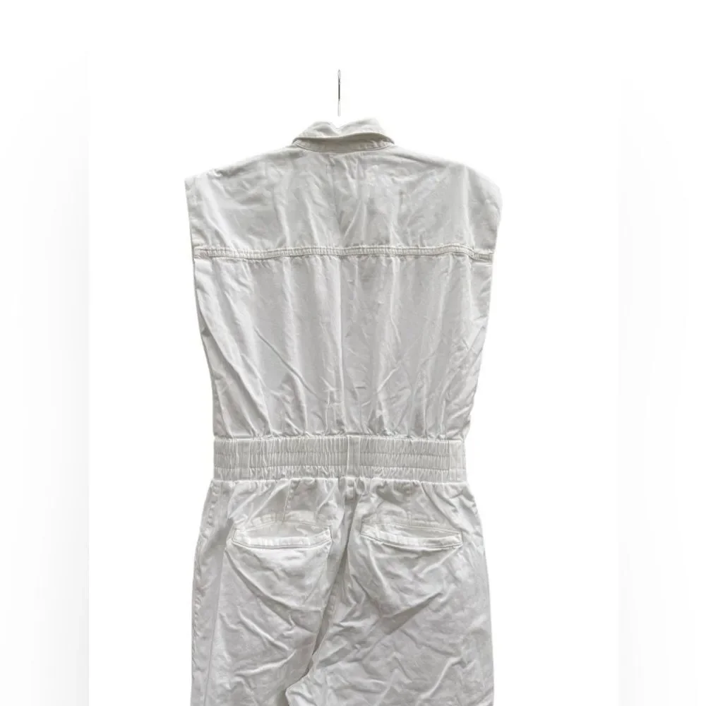 PISTOLA x Revolve Women's Rosie Cotton Jumpsuit in Porcelain White Size Medium - Picture 9 of 12